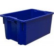 Пластиковый ящик сплошной 600х400х300 Futura, синий